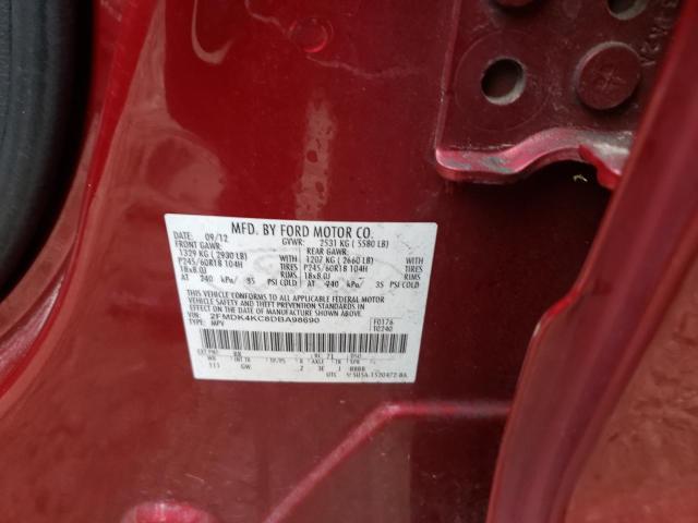 Photo 10 from auction – 2013 FORD EDGE LIMIT with VIN 2FMDK4KC8DBA98690