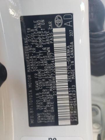 Photo 10 from auction – 2018 TOYOTA COROLLA L with VIN 2T1BURHE7JC054677