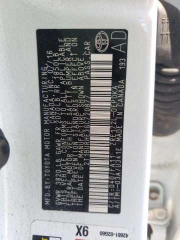 Photo 10 from auction – 2016 TOYOTA COROLLA L with VIN 2T1BURHE3GC720877