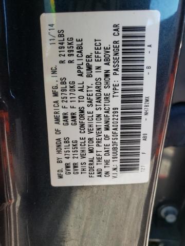Photo 10 from auction – 2015 ACURA TLX TECH with VIN 19UUB3F50FA002299