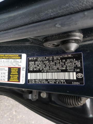 Photo 10 from auction – 2017 TOYOTA CAMRY LE with VIN 4T1BF1FK0HU652543