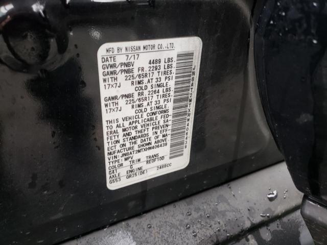 Photo 10 from auction – 2017 NISSAN ROGUE S with VIN JN8AT2MTXHW406439
