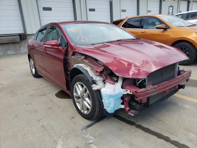 FORD FUSION SE 2013 with VIN 3FA6P0HR7DR103601 - Photo from auction