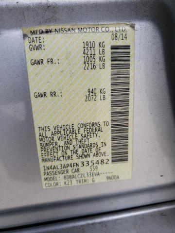 Photo 10 from auction – 2015 NISSAN ALTIMA 2.5 with VIN 1N4AL3AP4FN335482