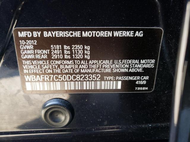 Photo 10 from auction – 2013 BMW 535 I with VIN WBAFR7C50DC823352