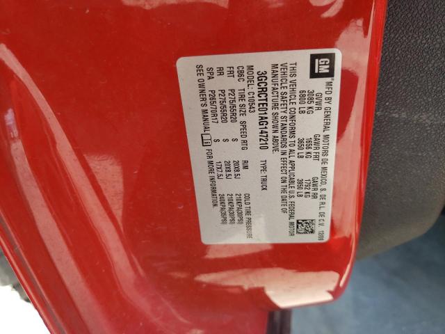 Photo 10 from auction – 2010 CHEVROLET SILVERADO with VIN 3GCRCTE01AG147210
