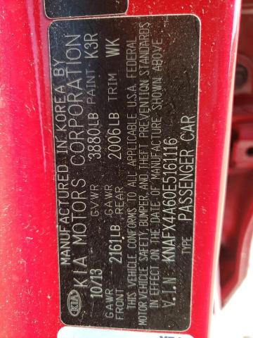 Photo 10 from auction – 2014 KIA FORTE LX with VIN KNAFX4A60E5161116
