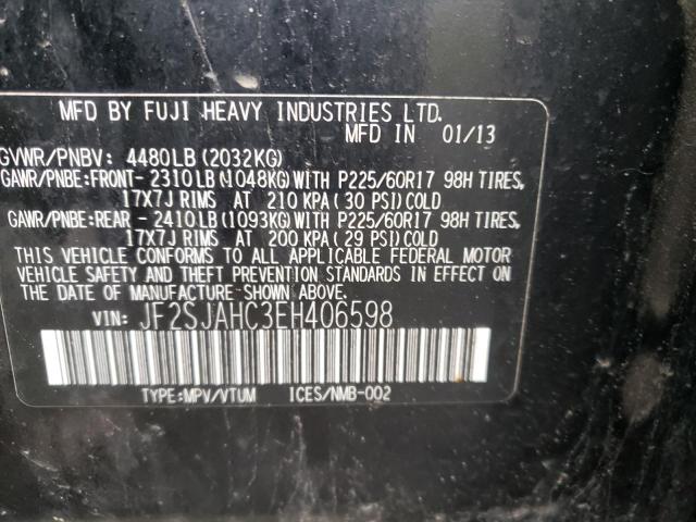 Photo 10 from auction – 2014 SUBARU FORESTER 2 with VIN JF2SJAHC3EH406598