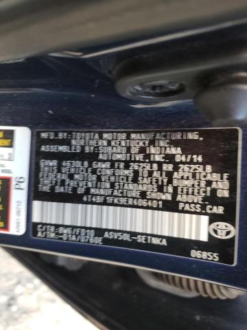 Photo 10 from auction – 2014 TOYOTA CAMRY L with VIN 4T4BF1FK9ER406401