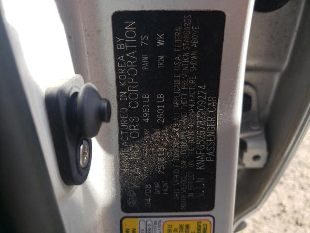 Photo 10 from auction – 2008 KIA RONDO LX with VIN KNAFG526787209224