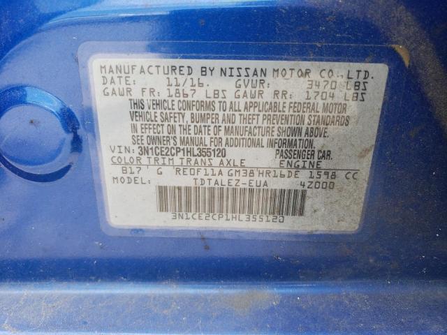 Photo 10 from auction – 2017 NISSAN VERSA NOTE with VIN 3N1CE2CP1HL355120