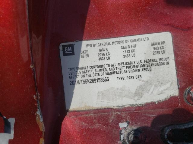 Photo 10 from auction – 2006 CHEVROLET IMPALA LT with VIN 2G1WT55K269158565