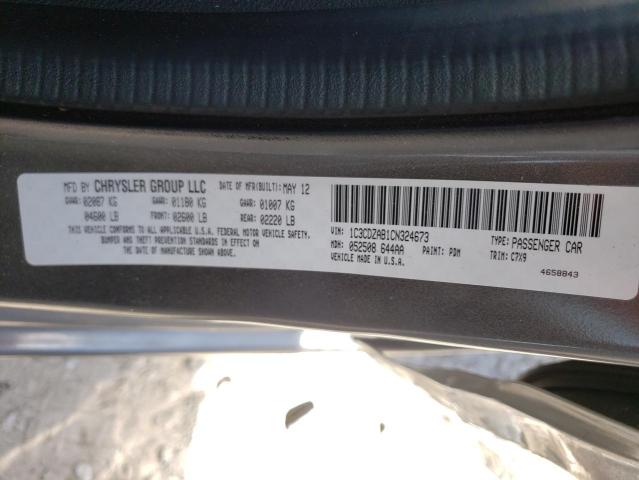 Photo 10 from auction – 2012 DODGE AVENGER SE with VIN 1C3CDZAB1CN324673