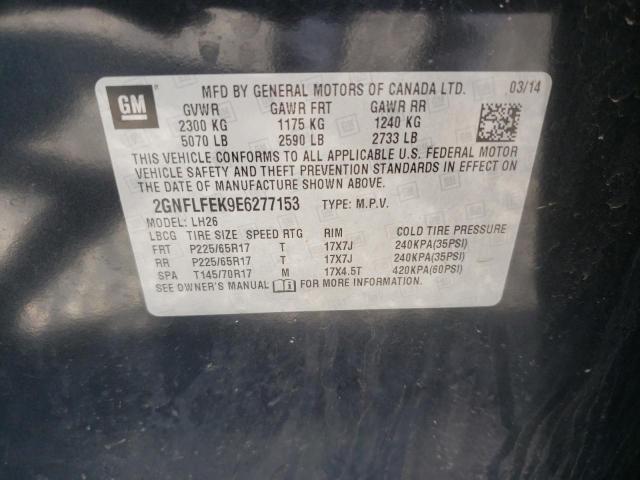 Photo 10 from auction – 2014 CHEVROLET EQUINOX LT with VIN 2GNFLFEK9E6277153