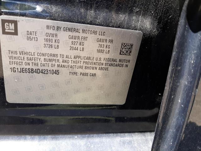 Photo 10 from auction – 2013 CHEVROLET SONIC LTZ with VIN 1G1JE6SB4D4231045