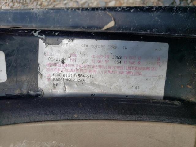 Photo 10 from auction – 2000 KIA SEPHIA BAS with VIN KNAFB1216Y5846211