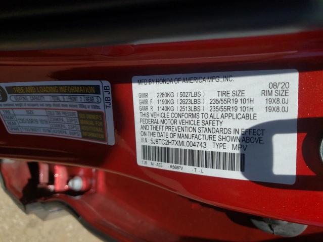 Photo 10 from auction – 2021 ACURA RDX ADVANC with VIN 5J8TC2H7XML004743