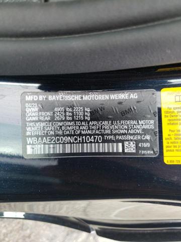 Photo 10 from auction – 2022 BMW 840I with VIN WBAAE2C09NCH10470