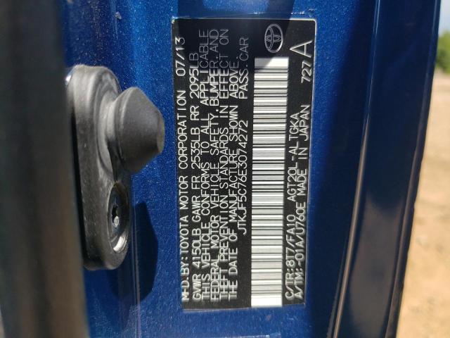 Photo 10 from auction – 2014 TOYOTA SCION TC with VIN JTKJF5C76E3074272