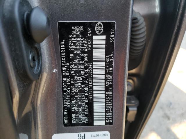 Photo 10 from auction – 2017 TOYOTA CAMRY LE with VIN 4T1BF1FKXHU625348