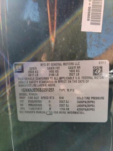 Photo 10 from auction – 2011 CHEVROLET TRAVERSE L with VIN 1GNKRJED6BJ291253