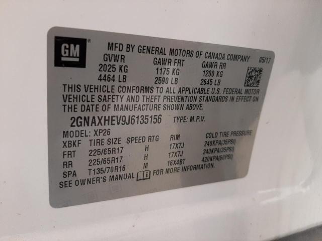 Photo 10 from auction – 2018 CHEVROLET EQUINOX LS with VIN 2GNAXHEV9J6135156