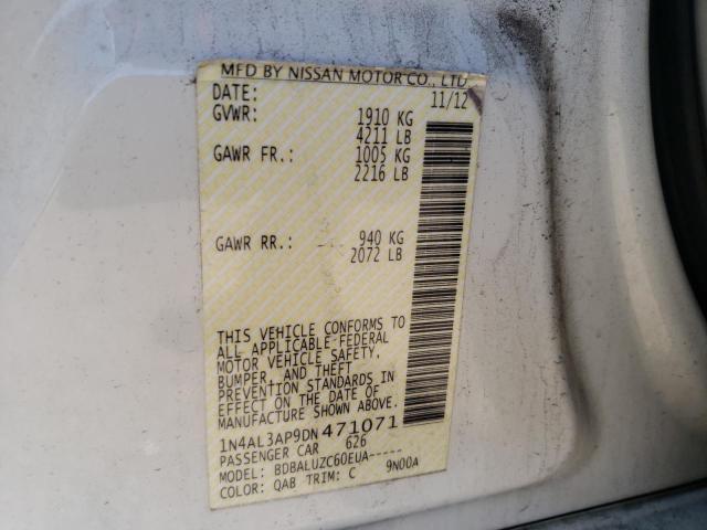 Photo 10 from auction – 2013 NISSAN ALTIMA 2.5 with VIN 1N4AL3AP9DN471071