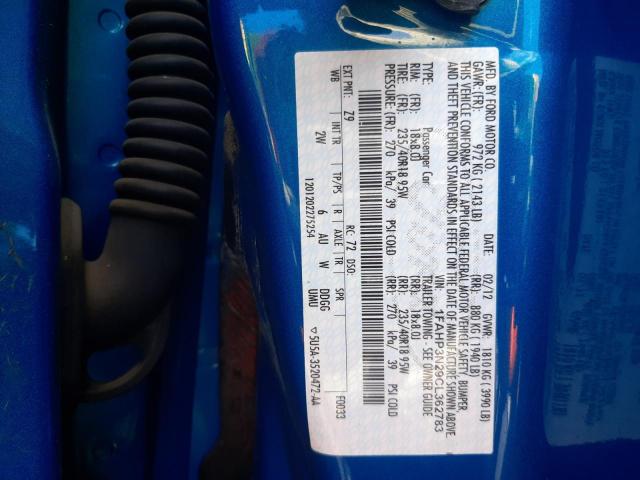 Photo 10 from auction – 2012 FORD FOCUS TITA with VIN 1FAHP3N29CL362783