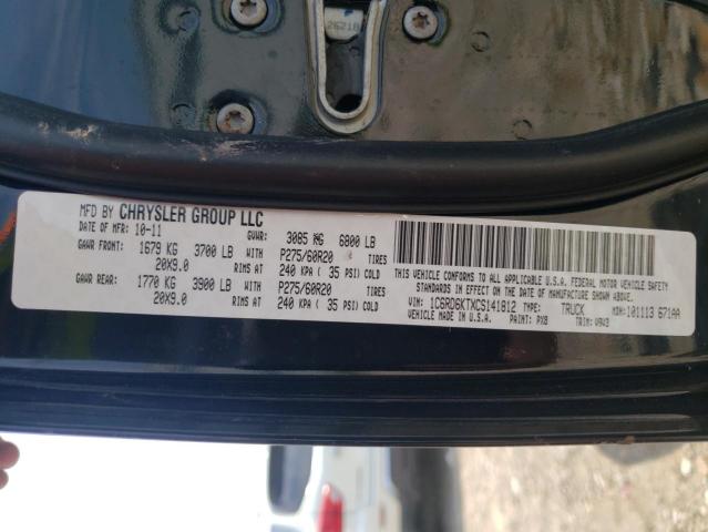 Photo 10 from auction – 2012 DODGE RAM 1500 S with VIN 1C6RD6KTXCS141812