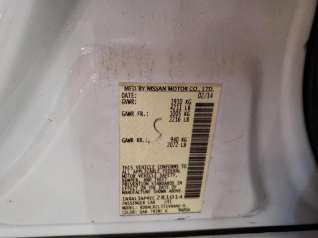 Photo 10 from auction – 2014 NISSAN ALTIMA 2.5 with VIN 1N4AL3AP4EC281014