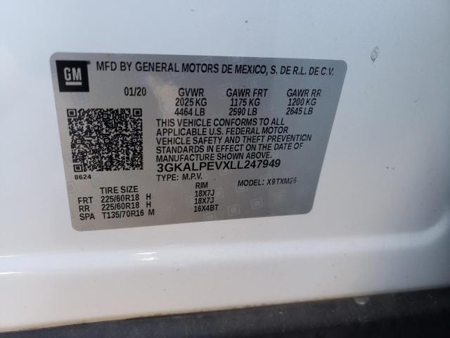 Photo 10 from auction – 2020 GMC TERRAIN SL with VIN 3GKALPEVXLL247949