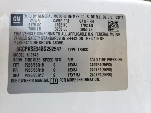 Photo 10 from auction – 2011 CHEVROLET SILVERADO with VIN 3GCPKSE34BG292547