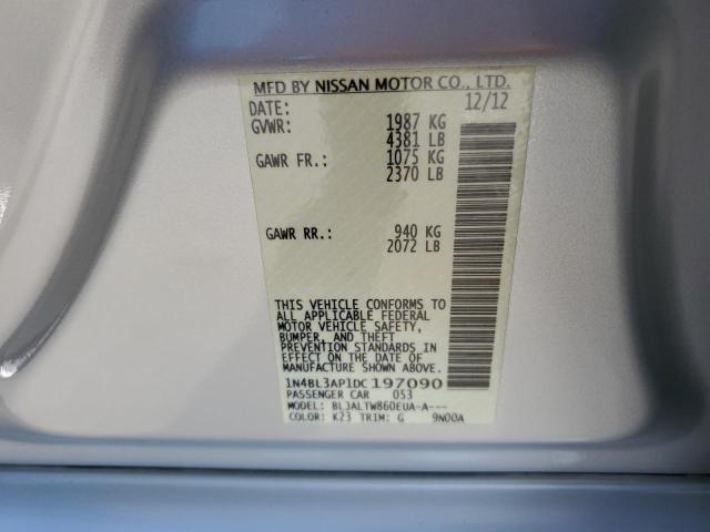 Photo 10 from auction – 2013 NISSAN ALTIMA 3.5 with VIN 1N4BL3AP1DC197090