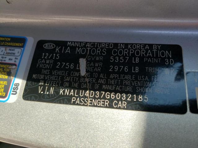 Photo 10 from auction – 2016 KIA K900 with VIN KNALU4D37G6032185
