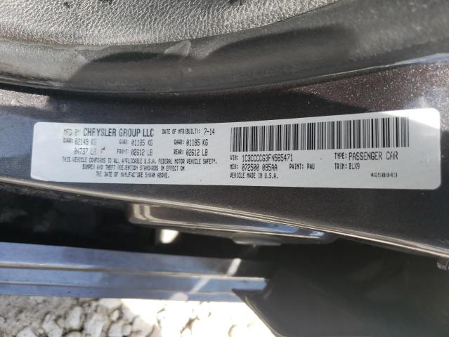 Photo 10 from auction – 2015 CHRYSLER 200 C with VIN 1C3CCCCG3FN565471