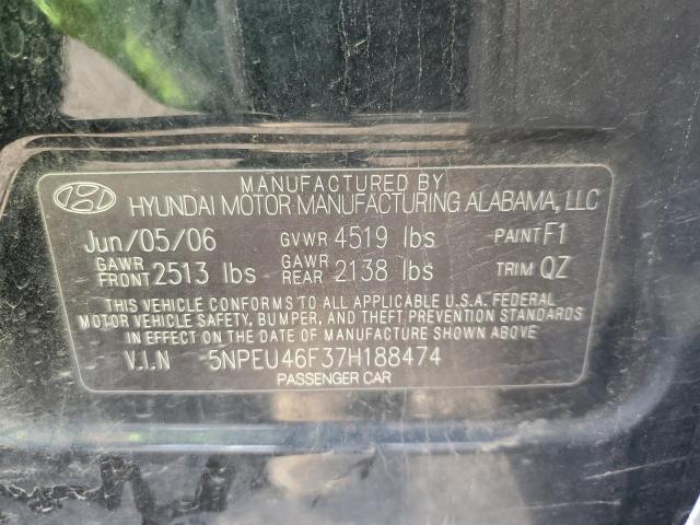Photo 10 from auction – 2007 HYUNDAI SONATA SE with VIN 5NPEU46F37H188474