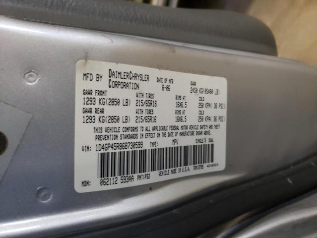Photo 10 from auction – 2006 DODGE CARAVAN SX with VIN 1D4GP45R86B730599