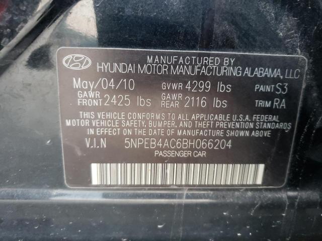 Photo 10 from auction – 2011 HYUNDAI SONATA GLS with VIN 5NPEB4AC6BH066204