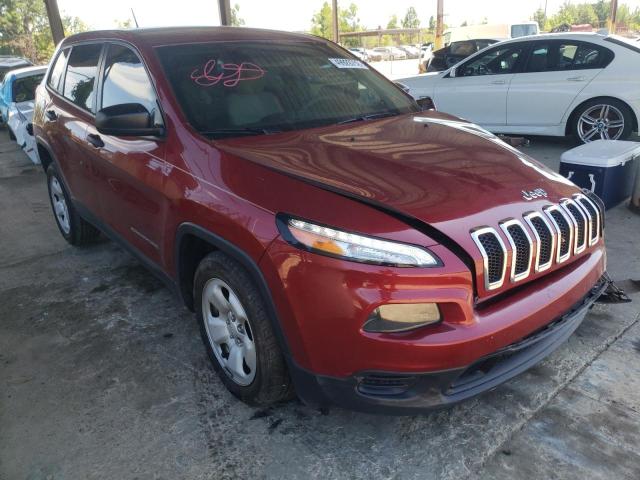 JEEP CHEROKEE S 2015 with VIN 1C4PJLAB7FW701055 - Photo from auction
