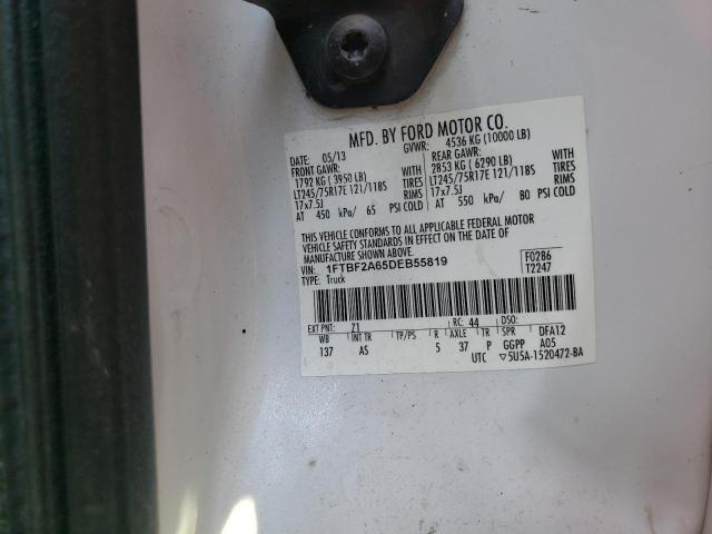Zdjęcie 10 z aukcji – 2013 FORD F250 SUPER z VIN 1FTBF2A65DEB55819