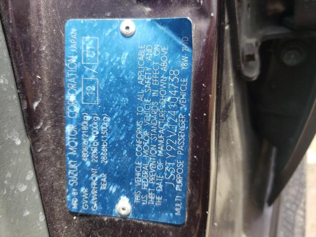 Photo 10 from auction – 2002 SUZUKI XL7 PLUS with VIN JS3TY92V124104738