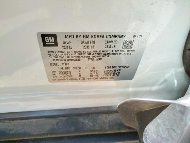 Photo 10 from auction – 2021 BUICK ENCORE GX with VIN KL4MMFSL1MB154818