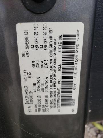 Photo 10 from auction – 2005 DODGE RAM 2500 S with VIN 3D7KS28C45G848873