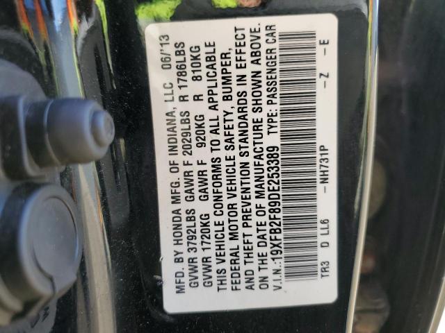 Photo 10 from auction – 2013 HONDA CIVIC EX with VIN 19XFB2F89DE253389