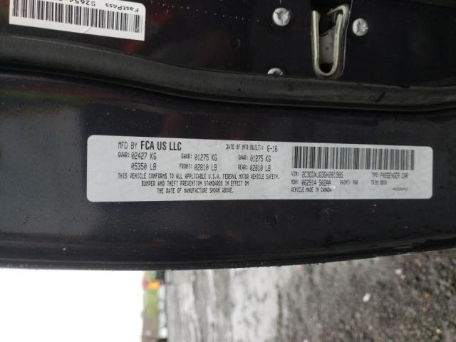 Photo 10 from auction – 2016 DODGE CHARGER SX with VIN 2C3CDXJG3GH281985