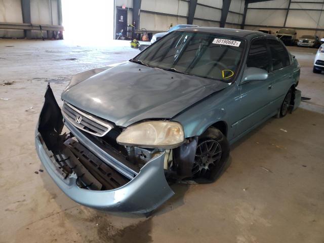 Photo 2 from auction – 2000 HONDA CIVIC LX with VIN 1HGEJ6670YL055117
