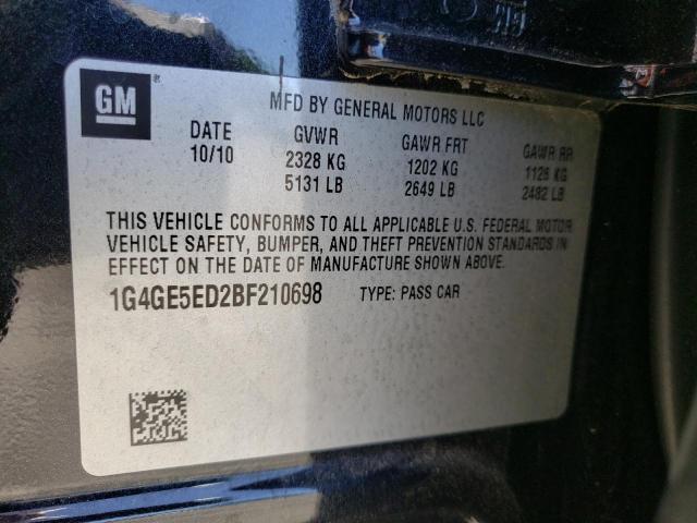 Photo 10 from auction – 2011 BUICK LACROSSE C with VIN 1G4GE5ED2BF210698