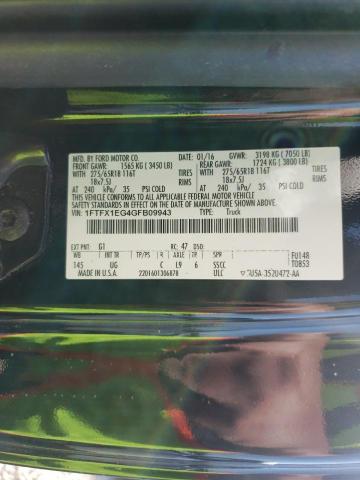 Photo 10 from auction – 2016 FORD F150 SUPER with VIN 1FTFX1EG4GFB09943