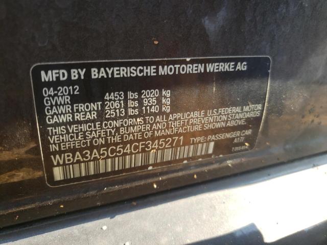Photo 10 from auction – 2012 BMW 328 I with VIN WBA3A5C54CF345271