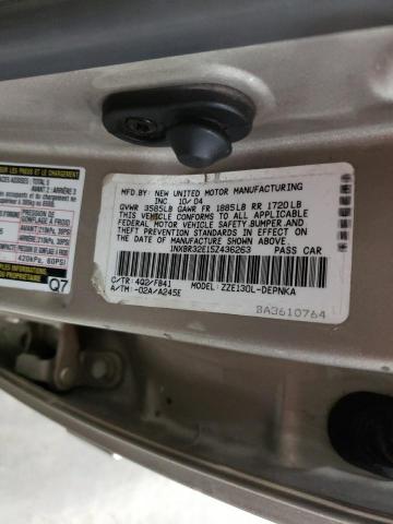 Photo 10 from auction – 2005 TOYOTA COROLLA CE with VIN 1NXBR32E15Z436263